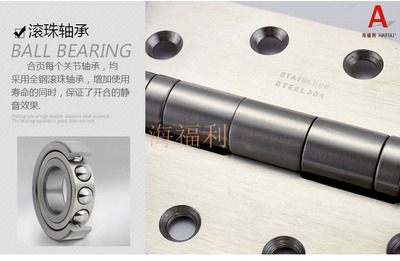 高檔加厚型4寸平開(kāi)不銹鋼201靜音軸承木門(mén)合頁(yè)工廠批發(fā)